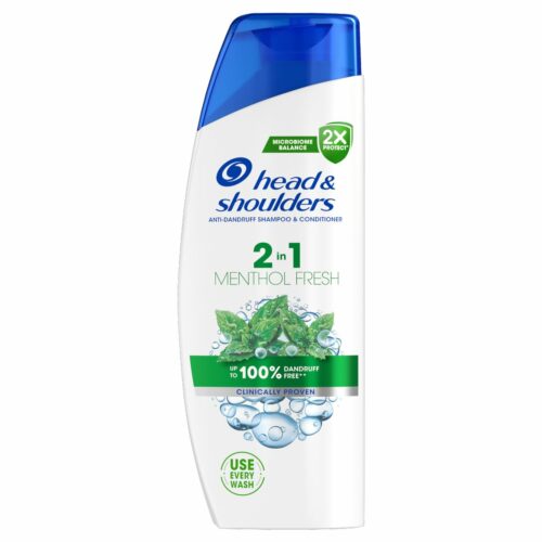 h&s 250ml 2in1 menthol fresh
