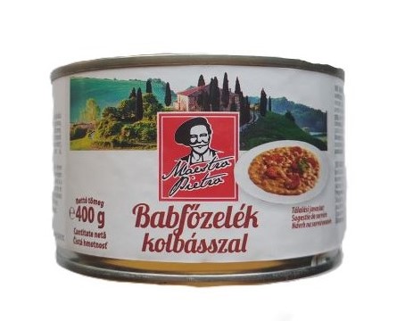 MP. babfőzelék kolbásszal 400g jó 1