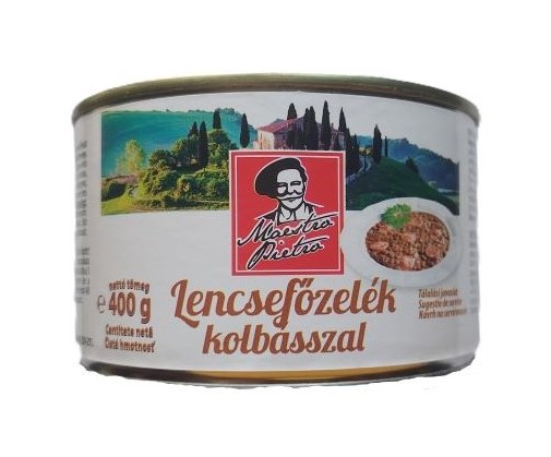 MP. lencsefőzelék kolbásszal 400g jó